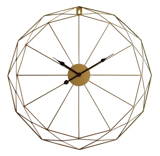HORLOGE FILAIRE STRUCTURE DORÉE
