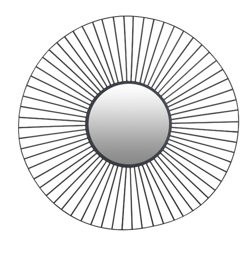 MIROIR METAL ROND FILAIRE