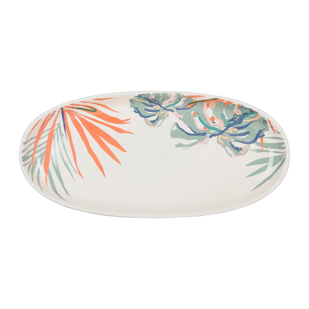 [SEMA76113] PLAT OVALE TROPIC'ART 35X16.5