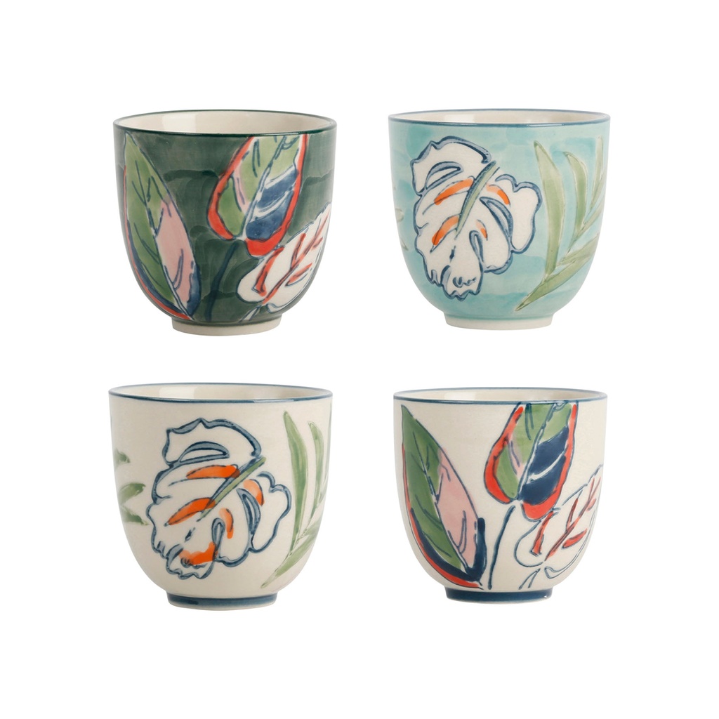 [SEMA75695] GOBELET  X4 TROPICART VRT 12CL