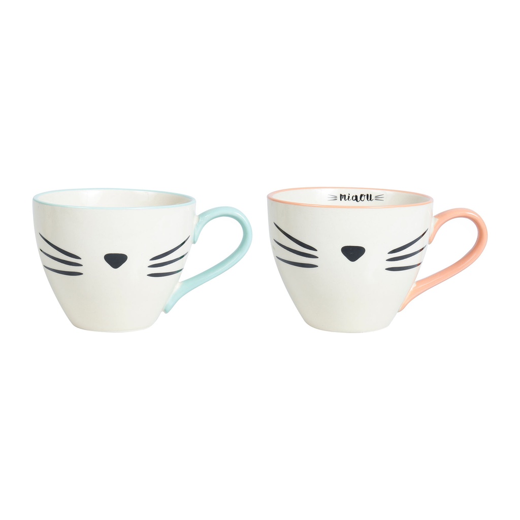 [SEMA72714] TASSE THE X2 MIAOU BL+COR 40CL