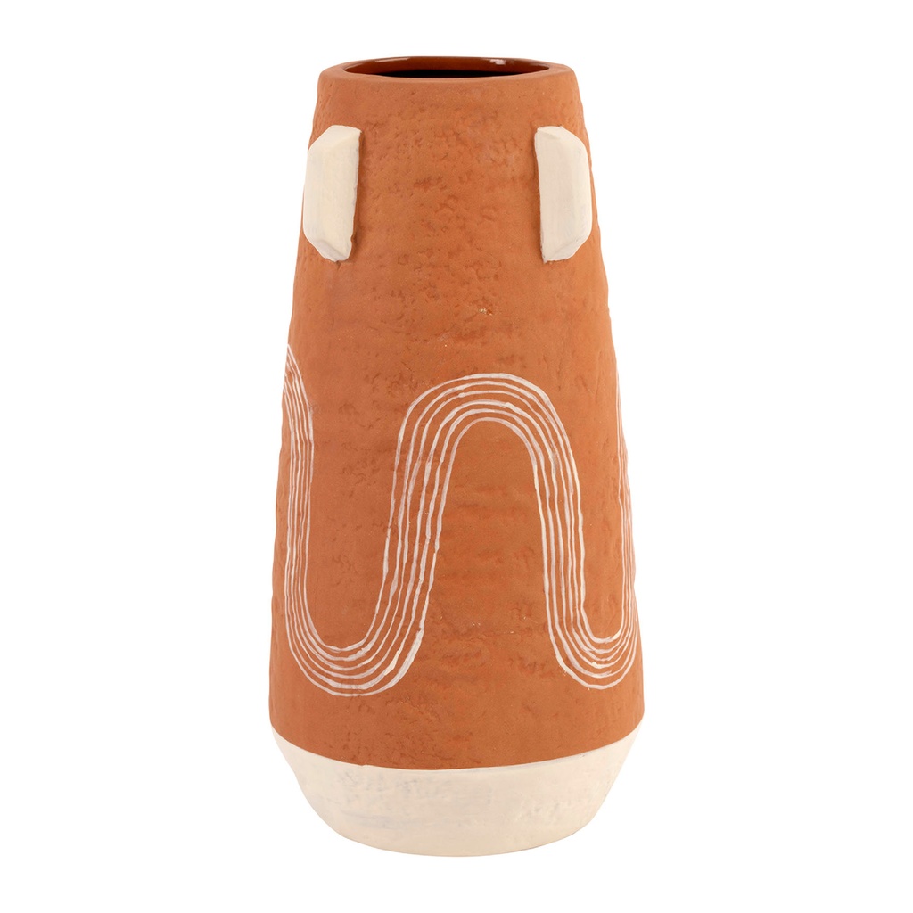 [SEMA77173] VASE MADERIA TERRA D10XH20CM