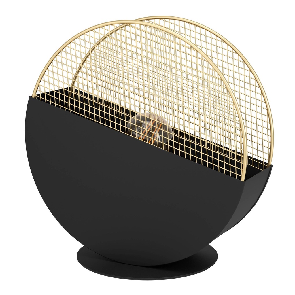 [EGLO43813] LAMPE DE TABLE MUMBLES 1X40W E27 H285 NOIR/OR