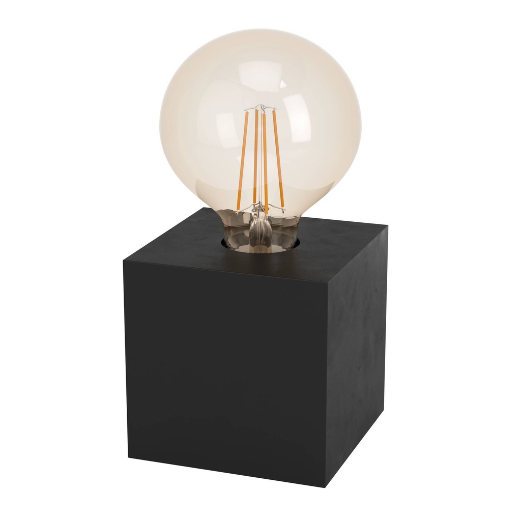 [EGLO43734] LAMPE DE TABLE PRESTWICK2 1X40W E27 H95 BOIS/NOIR
