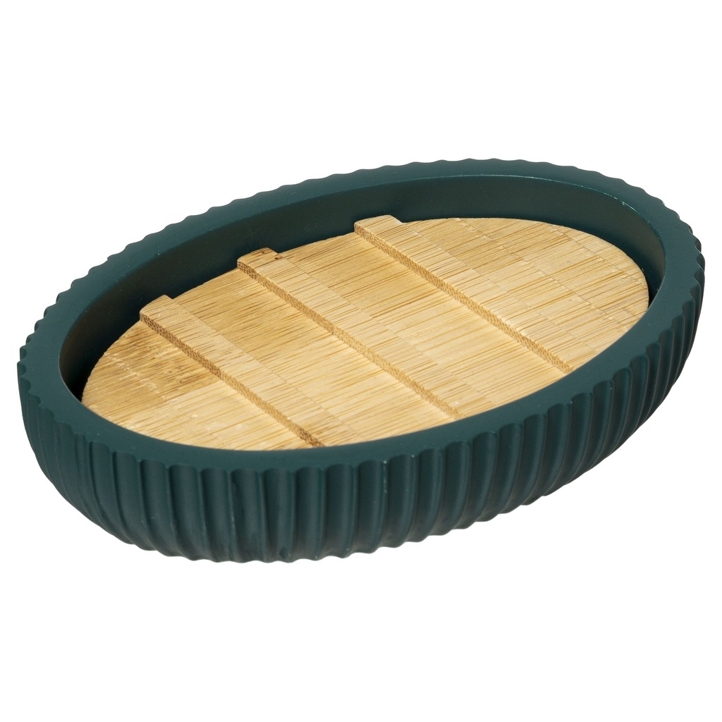 [JJA325999] PORTE SAVON MODERN 12.5X8.9X2.5CM BAMBOU