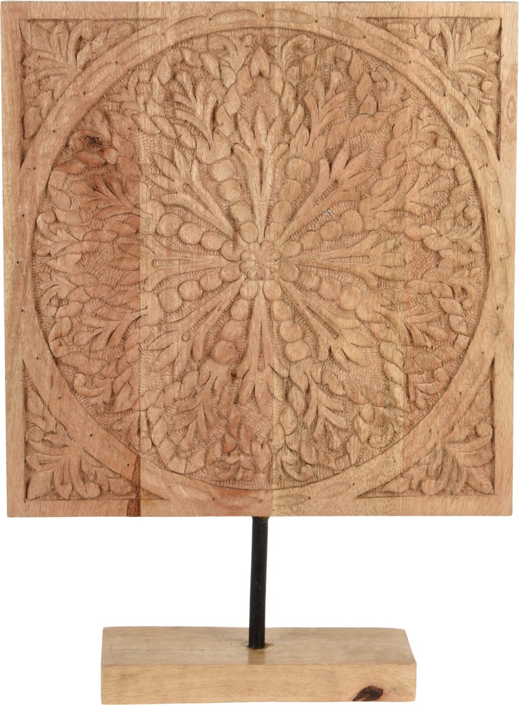 [KOOP326050] DECORATION SUR PIED 40X30X7CM BOIS DE MANGUE