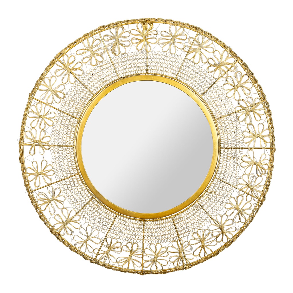 [SEMA75413] MIROIR KALYPSO DORE D63CM FER