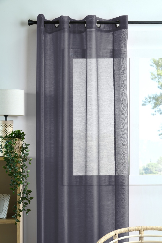 [STOFR6C932010VL] VOILAGE LINWOOD 140X260 CM
ANTHRACITE - 100% PE