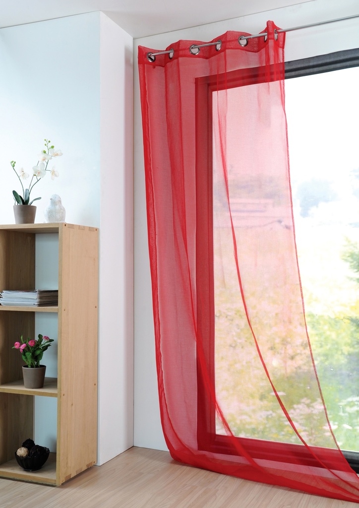 [STOFR61697014VL] VOILE MONNA 135X260
ROUGE - 100% PE