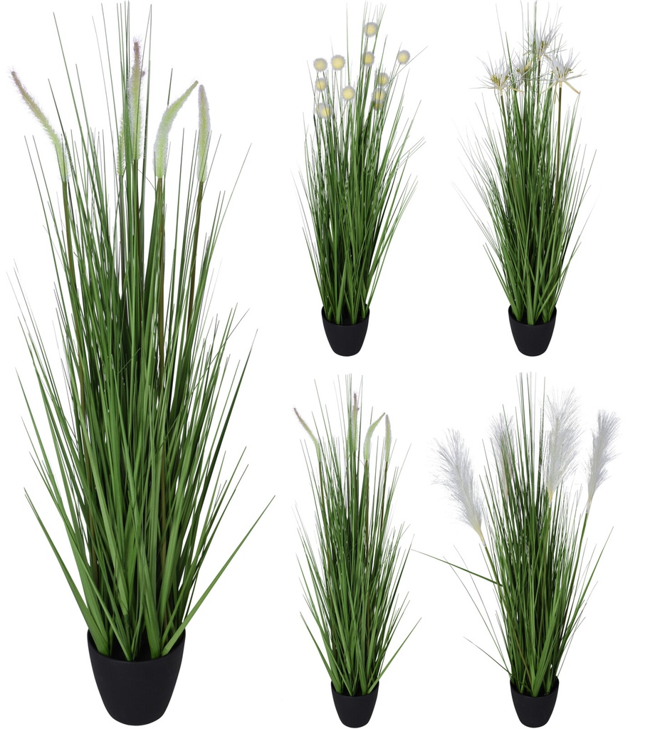 [KOOP335951] PLANTE ARTIF. EN POT 4ASSORTI DESSIN