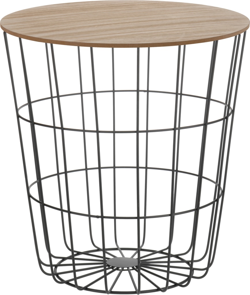 [KOOP226041] TABLE D'APPOINT 39X41CM NOIR