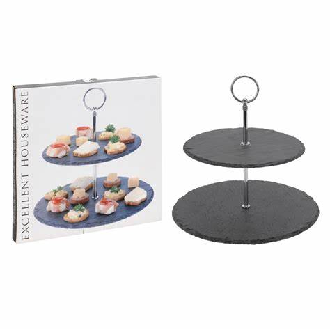 [KOOP295062] ETAGERE 2  COUCHES ARDOISE