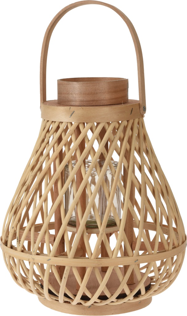 [KOOP335970] LANTERNE EN ROTIN D25XH30CM