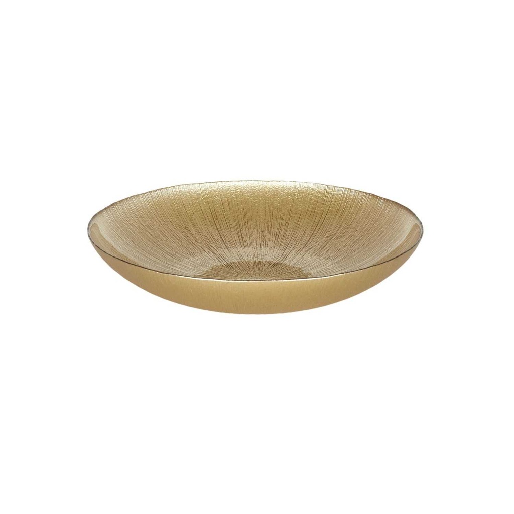 [CMP331011] SALADIER EN VERRE D30CM DORE
