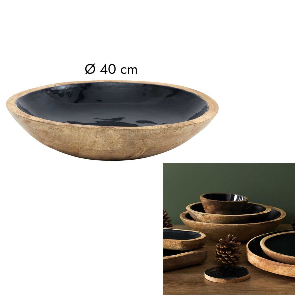 [CMP318852] SALADIER MANGUIER D40CM BOIS NOIR