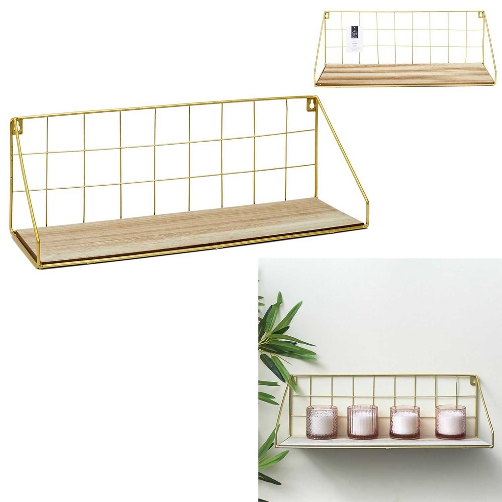 [CMP336198] ETAGERE RECTANGLE DOREE