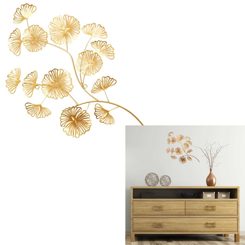 [CMP336181] DECORATION MURALE FLEUR METAL 52CM