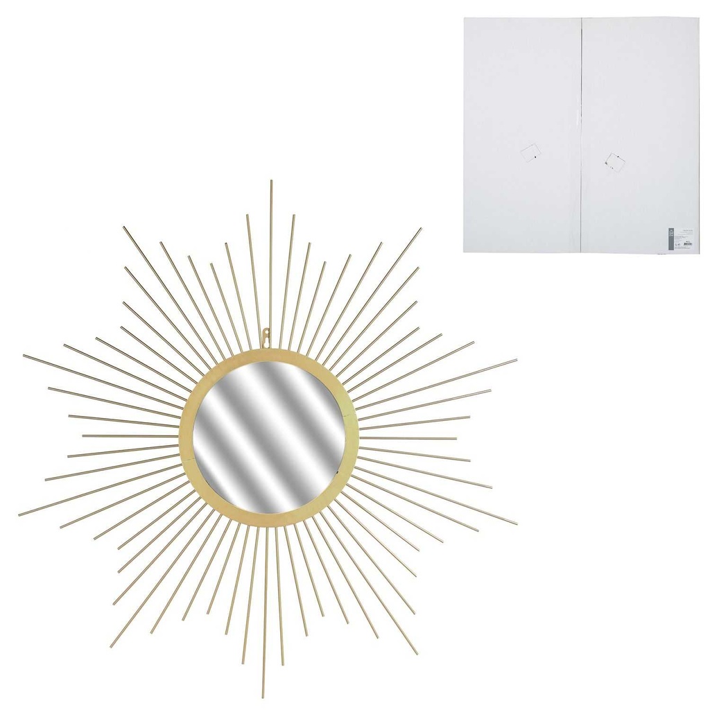 [CMP318780] MIROIR SOLEIL 66CM DORE