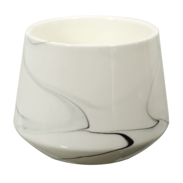 [CMP337018] BOUGIE PARFUMEE MARBREE BLANCHE H13.5CM M12