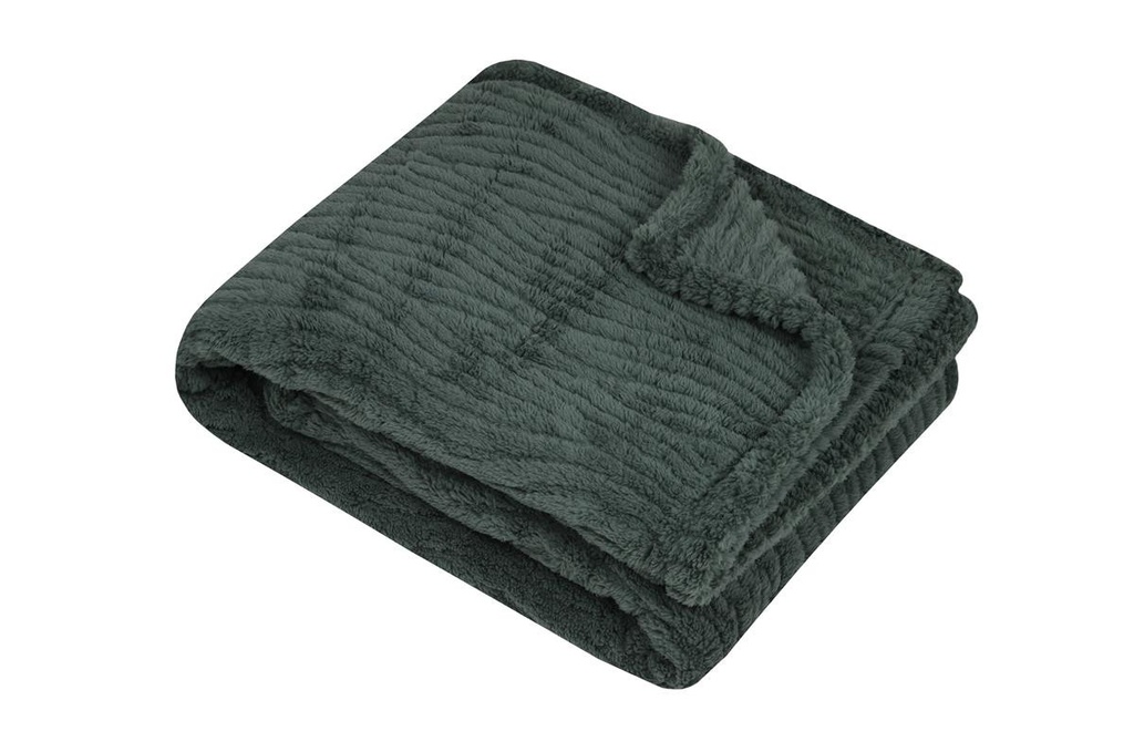 [STOFP2C684004] Plaid Columbia 130x160cm Jade