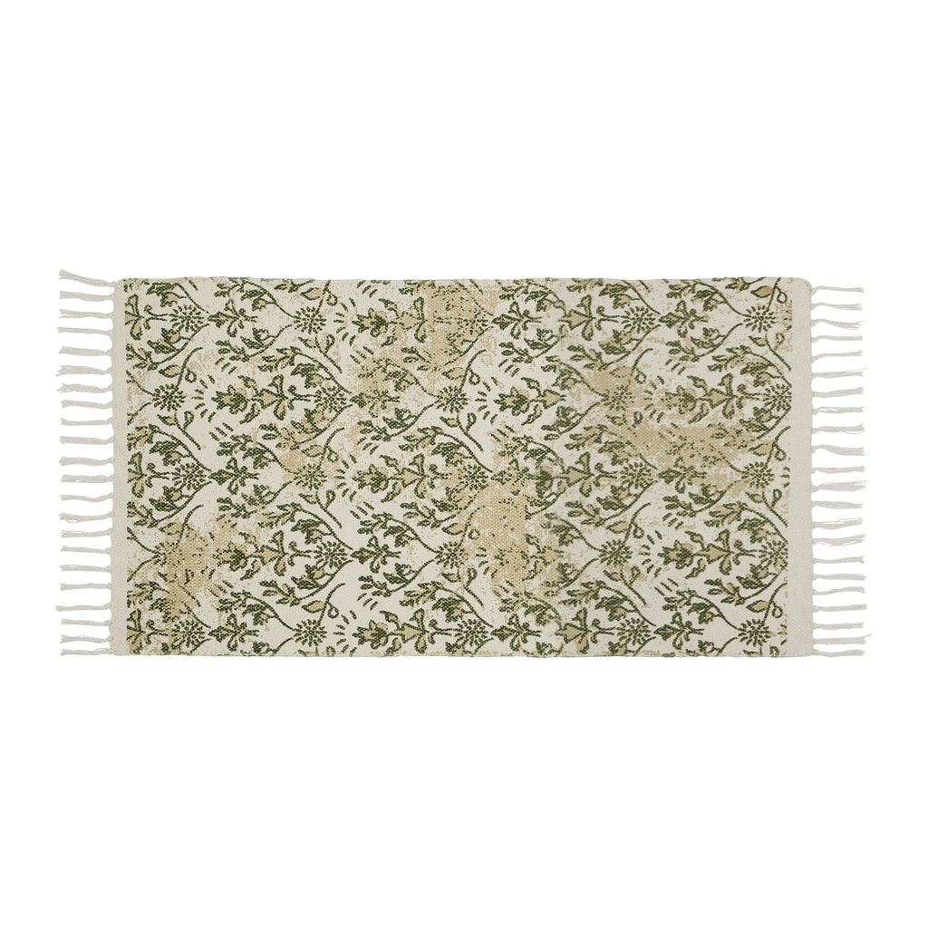 [SEMA76263] TAPIS GREEN WASH C+KAKI 140X70