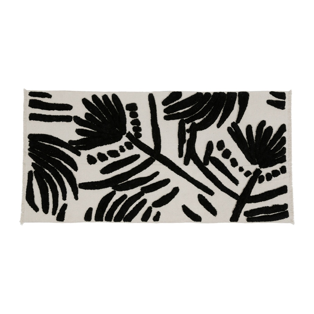 [SEMA75093] TAPIS BRONZE NOIR+BLANC 140X70