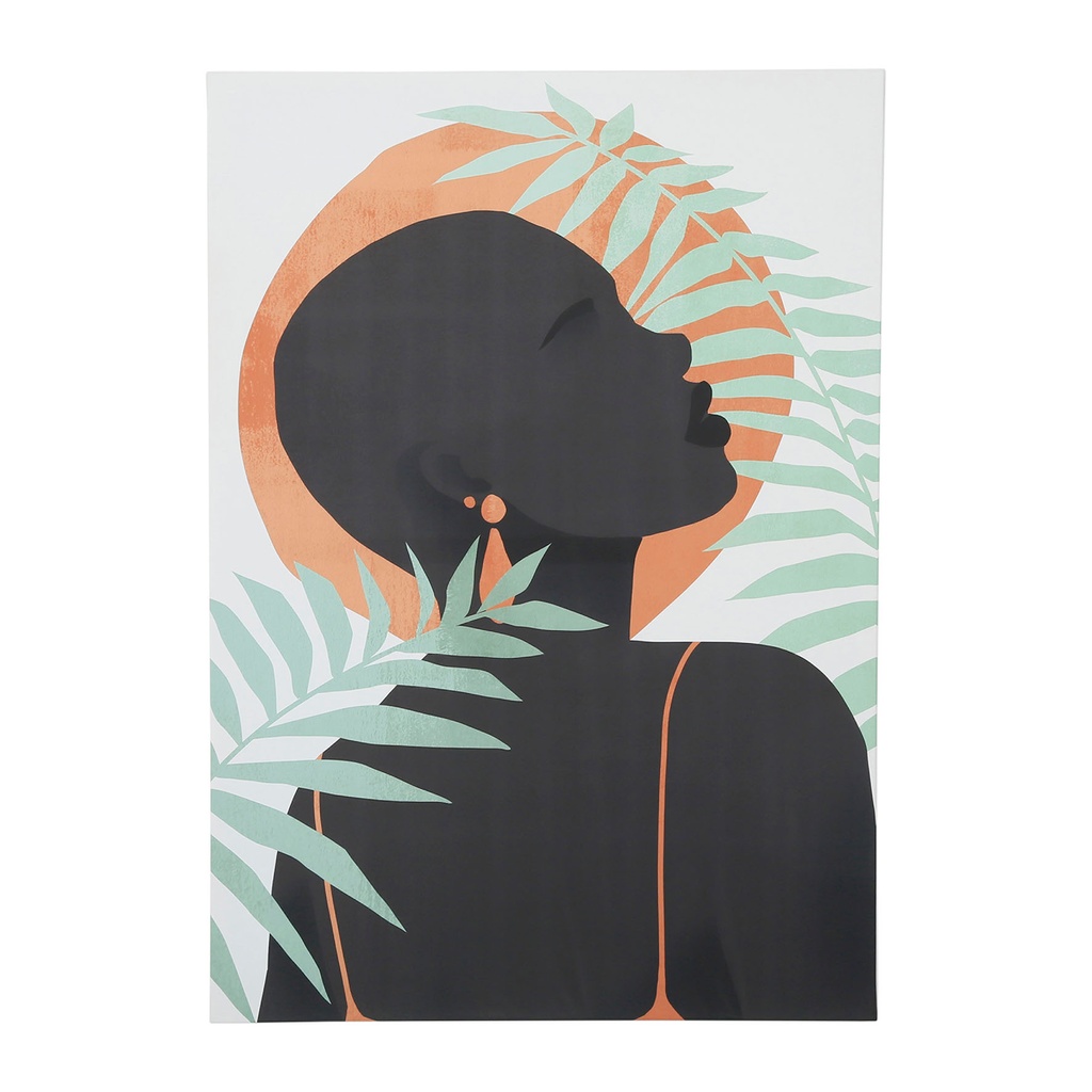 [SEMA76380] TABLEAU BRUN 70X100CM TOILE