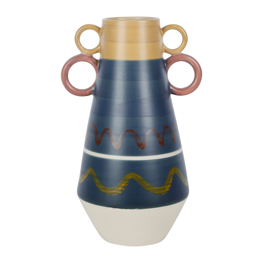 [SEMA76323] VASE EXALTATION NOIR D17XH28CM