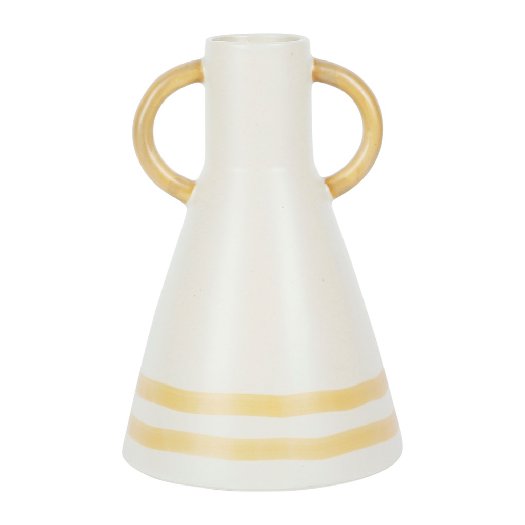 [SEMA76324] VASE EXALTATION BLC CAS D15H22