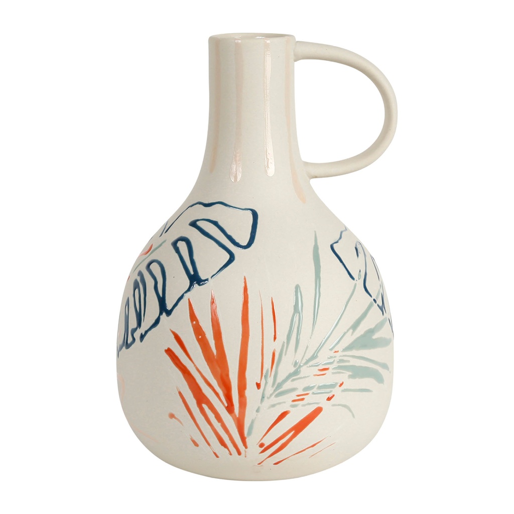 [SEMA75639] VASE TROPIC'ART MULT D14XH22CM