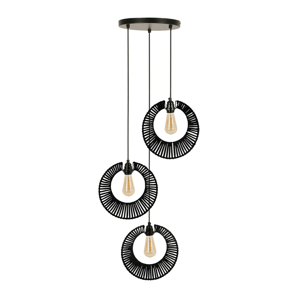 [SEMA76333] SUSPENSION 3LAMPES SAORI NR H131