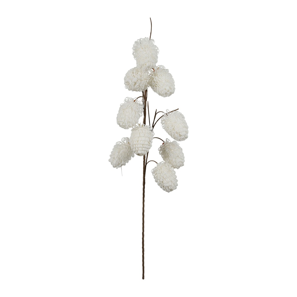 [SEMA36954] FLEUR PANILA BLANC H100 PE+FER