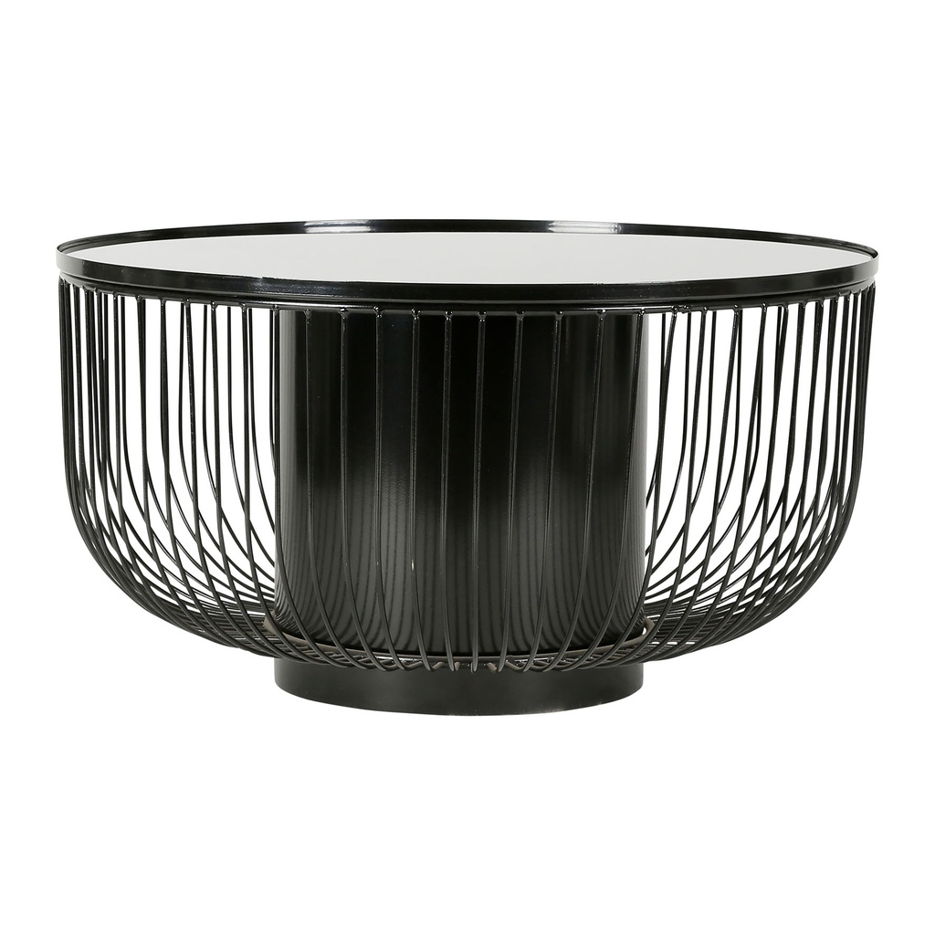 [SEMA38451] TABLE BASSE LAB NOIR D75XH40CM