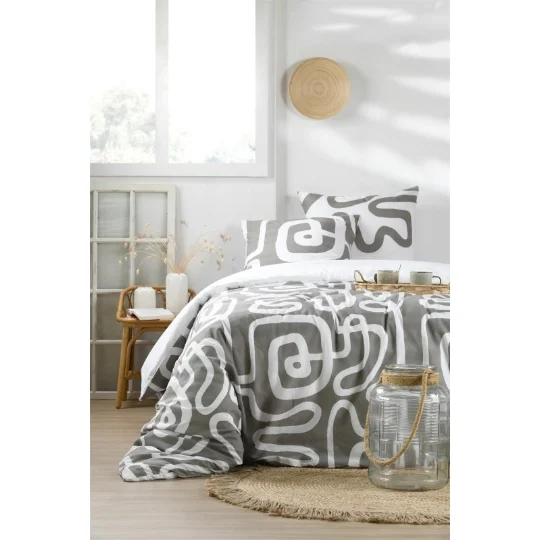 [STOFHP4D632001] PARURE HOUSSE DE COUETTE PINTO NATUREL 260X240