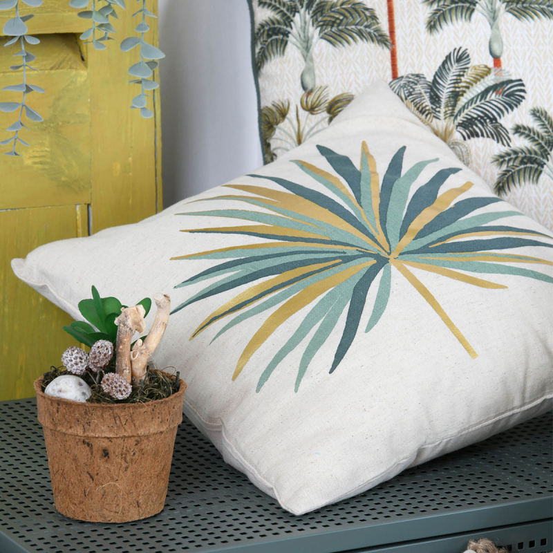 [STOFC0D698005] COUSSIN CASABLANCA VERT 40X40
